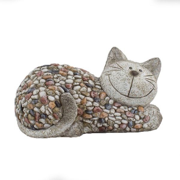 Zahradní dekorace Kočka s kamínky