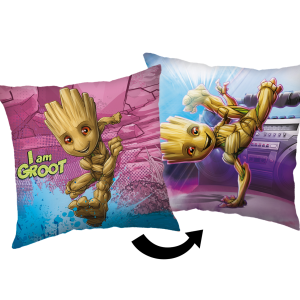 Jerry Fabrics Dekorační polštářek 40x40 cm - Groot "I am Groot"  - MateriálPolyester- Rozměr 40 x 40 cm