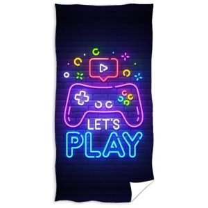 Carbotex Bavlněná froté osuška 70x140 cm - Gamer Lets Play  - MateriálBavlna- Materiál Froté