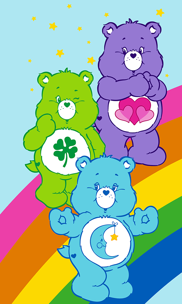 Carbotex Bavlněný froté ručníček 30x50 cm - Medvídci Care Bears  - MateriálBavlna- Materiál Froté