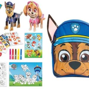 Mikro Trading a.s. Paw Patrol tvořivá sada v batůžku Chase  - BarvaModré- Motiv Tlapková patrola