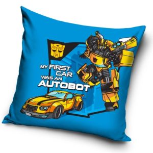 Carbotex Povlak na polštářek 40x40 cm - Transformers Bumblebee  - BarvaModré- Barva Žluté