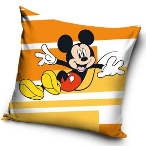 Carbotex Povlak na polštářek 40x40 cm -  Veselý Mickey Mouse  - BarvaŽluté- Gramáž 190 g/m2