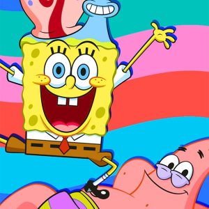 Carbotex Bavlněný froté ručníček 30x50 cm - Sponge Bob s Patrickem a Garym  - MateriálBavlna- Materiál Froté