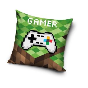 Detexpol Povlak na polštářek 40x40 cm - Gamer online  - BarvaZelené- Materiál Polyester