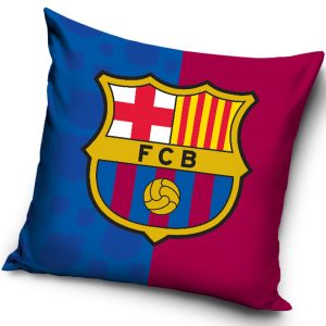 Carbotex Povlak na polštářek 40x40 cm -  FC Barcelona erb  - BarvaModré- Barva Žluté