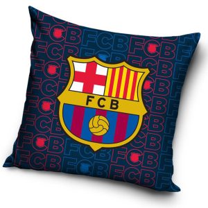 Carbotex Povlak na polštářek 40x40 cm -  FC Barcelona Barca  - BarvaModré- Barva Žluté