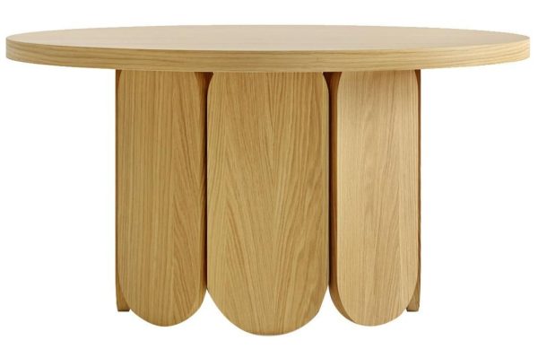 Dubový konferenční stolek Woodman Soft 78 cm  - Výška41 cm- Průměr 78 cm