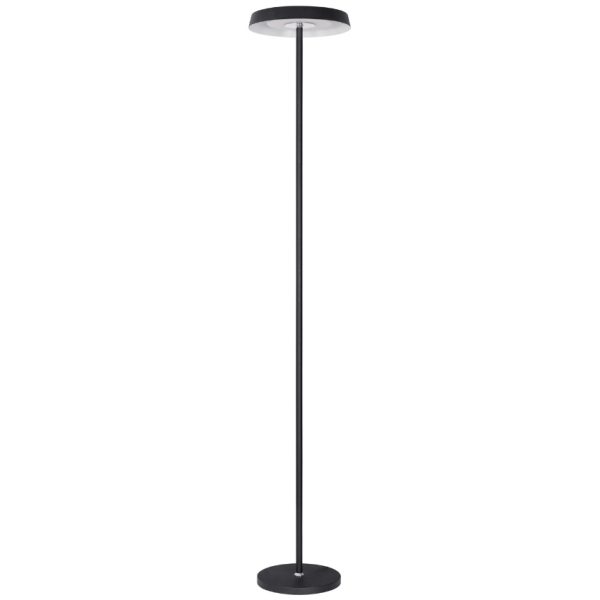 Černá kovová stojací LED lampa Nova Luce Viti 170 cm  - Výška170 cm- Průměr 30 cm