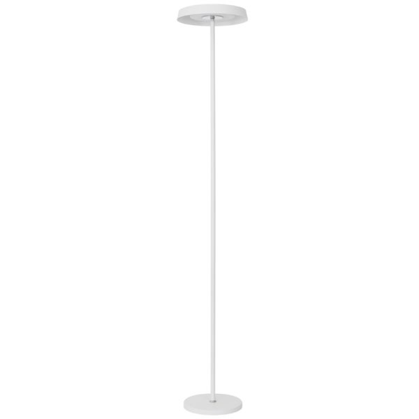 Bílá kovová stojací LED lampa Nova Luce Viti 170 cm  - Výška170 cm- Průměr 30 cm