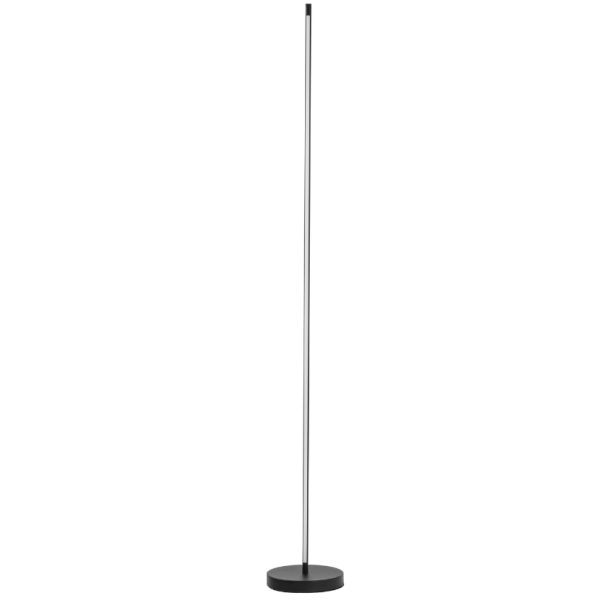 Černá kovová stojací LED lampa Nova Luce Colby 150 cm  - Výška150 cm- Průměr základny 20 cm