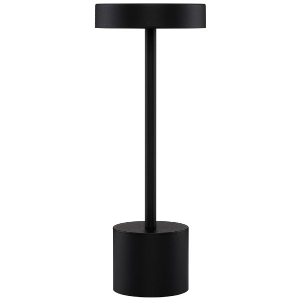 Černá kovová zahradní stolní LED lampa Nova Luce Fumo  - Výška30 cm- Průměr 11