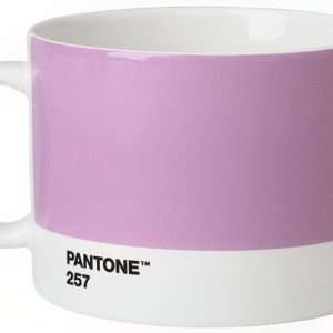 Světle fialový porcelánový hrnek Pantone Light Purple 257 475 ml  - Výška8 cm- Šířka 14 cm