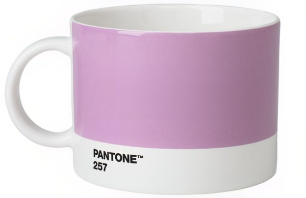 Světle fialový porcelánový hrnek Pantone Light Purple 257 475 ml  - Výška8 cm- Šířka 14 cm