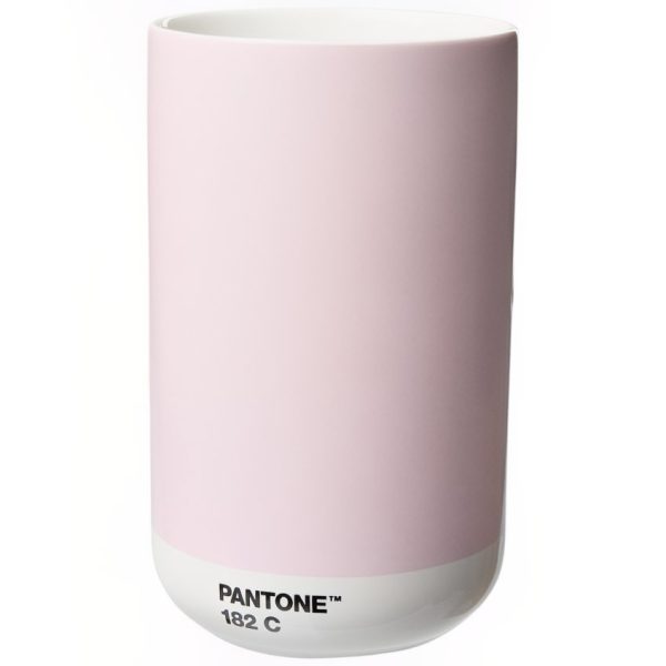 Světle růžová keramická váza Pantone Light Pink 182 14 cm  - Výška14 cm- Objem 0