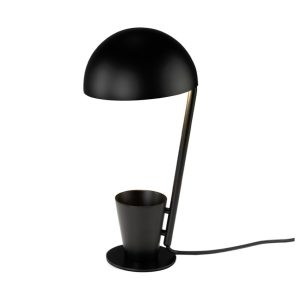 Černá kovová stolní lampa Angel Cerdá No. 8038  - Výška40 cm- Světelný zdroj 1x G9 7W-3000K