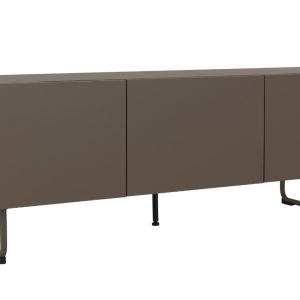 Hnědý lakovaný TV stolek Tenzo Parma 146 x 43 cm  - Výška51 cm- Šířka 146 cm