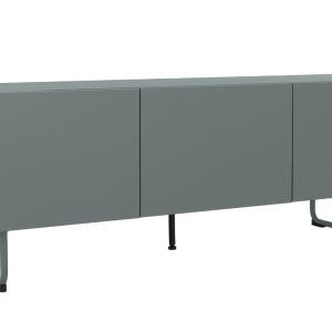 Zelený lakovaný TV stolek Tenzo Parma 146 x 43 cm  - Výška51 cm- Šířka 146 cm