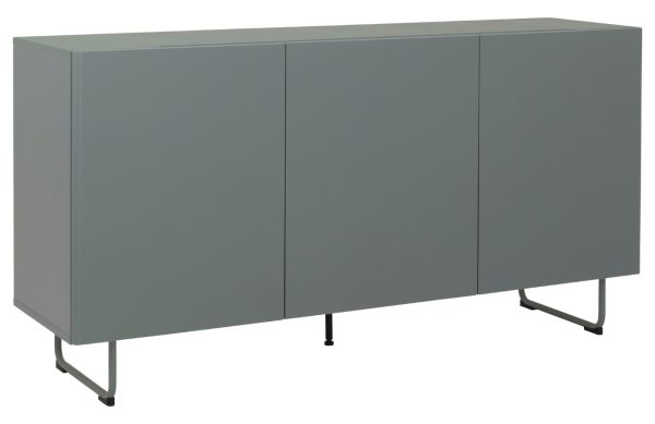 Zelená lakovaná komoda Tenzo Parma 164 x 43 cm  - Výška83 cm- Šířka 164 cm