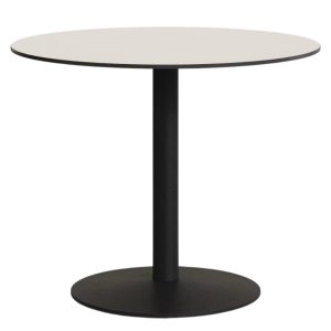 Bílý bistro stolek Kave Home Esilda 90 cm  - Výška73 cm- Průměr 90 cm