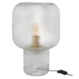 Skleněná stolní lampa J-line Gasina 29 cm  - Výška42 cm- Průměr stínidla 29 cm