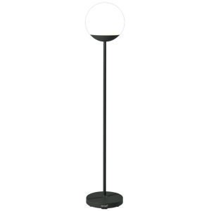 Antracitová venkovní LED lampa Fermob MOOON! 134 cm  - Výška134 cm- Průměr 25 cm