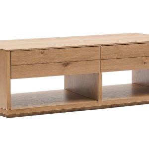 Dubový konferenční stolek Kave Home Alguema 140 x 60 cm  - Výška45 cm- Šířka 140 cm