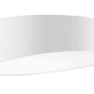 Bílé kovové stropní LED světlo Nova Luce Maggio 50 cm  - Výška12 cm- Průměr 50 cm