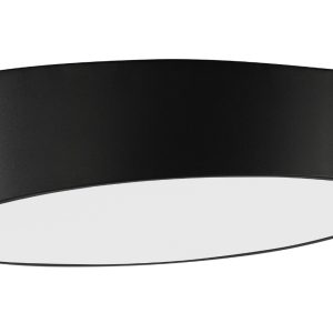 Černé kovové stropní LED světlo Nova Luce Maggio 50 cm  - Výška12 cm- Průměr 50 cm