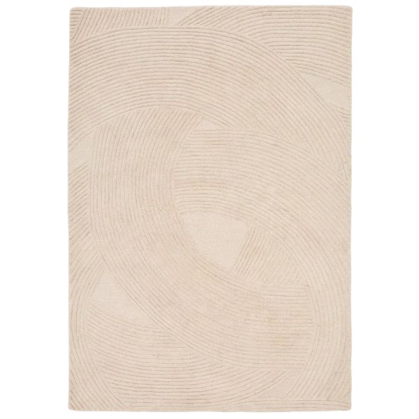 Bílý vlněný koberec Kave Home Domm 160 x 230 cm  - Šířka160 cm- Délka 230 cm