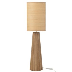 Dřevěná stolní lampa J-line Baya 78 cm  - Výška78 cm- Průměr 20 cm