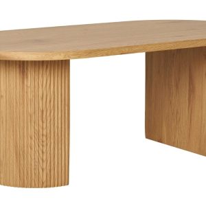 Nordic Living Konferenční stolek Benovia 120 x 60 cm s dřevěným dekorem  - Výška45 cm- Stolek MDF