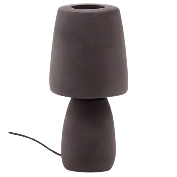 Hnědá terakotová stolní lampa Kave Home Tandy  - Výška30 cm- Průměr 16 cm