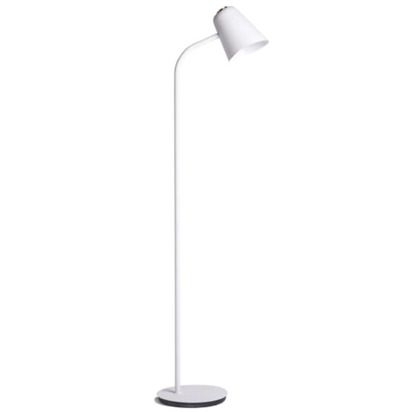 Northern Bílá kovová stojací LED lampa Me 135 cm  - Výška135 cm- Šířka 25 cm