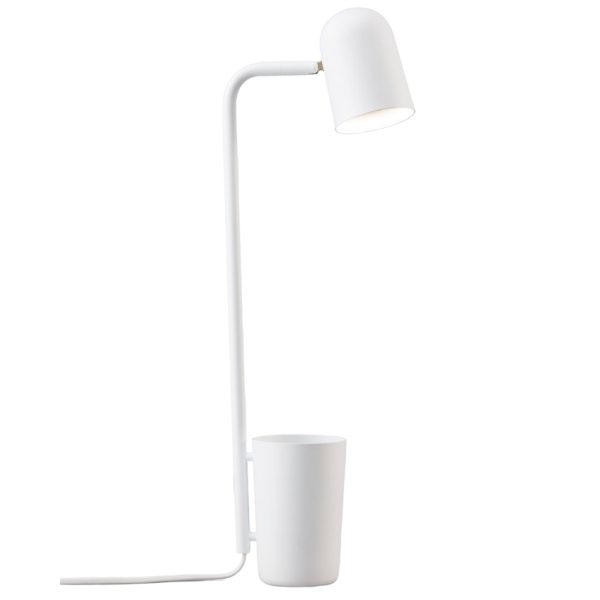 Northern Bílá kovová stolní lampa Buddy  - Výška49 cm- Šířka 16 cm