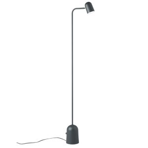 Northern Tmavě šedá kovová stojací lampa Buddy 130 cm  - Výška130 cm- Šířka 16 cm