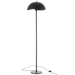 Černá stojací lampa J-line Wattag 150 cm  - Výška150 cm- Průměr stínidla 30 cm