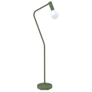 Kaktusově zelená kovová nabíjecí stojací LED lampa Fermob Aplo 138 cm  - Výška138 cm- Délka ramena 34