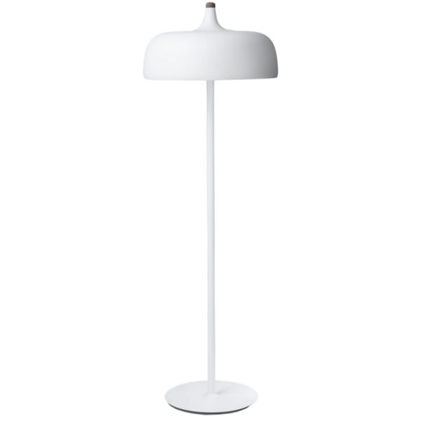 Northern Bílá kovová stojací lampa Acorn 148 cm  - Výška34 cm- Průměr 48 cm