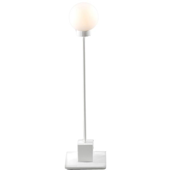 Northern Bílá kovová stolní lampa Snowball  - Výška41 cm- Délka kabelu 180 cm