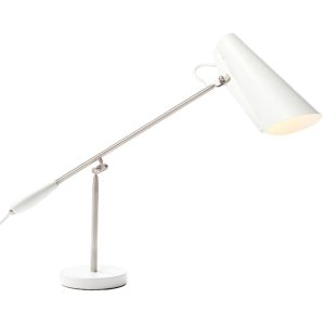 Northern Bílá kovová stolní lampa Birdy  - Výška43 cm- Šířka 60 cm