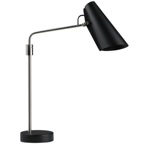 Northern Černo-stříbrná kovová stolní lampa Birdy Swing  - Výška55 cm- Šířka 42 cm