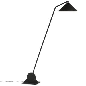 Northern Černá kovová stojací lampa Gear 190 cm  - Výška190/210 cm- Šířka 130/150 cm