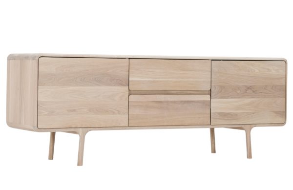 Gazzda Dubový TV stolek Fawn 180 x 45 cm  - Výška65 cm- Šířka 180 cm