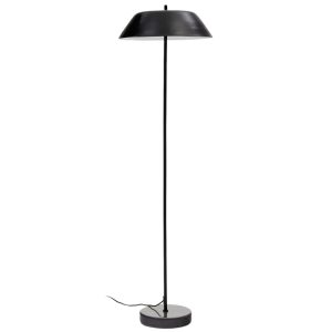 Černá kovová stojací lampa Kave Home Sayra 159 cm  - Výška159 cm- Průměr 45 cm