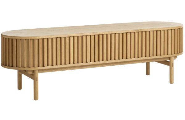 Dubový TV stolek Unique Furniture Carno 160 x 45 cm  - Výška48 cm- Šířka 160 cm