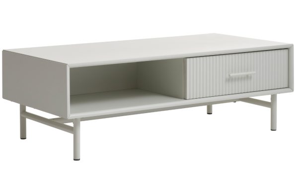 Šedý lakovaný konferenční stolek Unique Furniture Palma 120 x 60 cm  - Výška40 cm- Stolek Lakované MDF