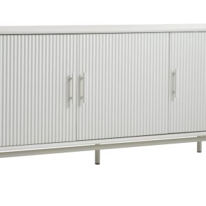 Šedá lakovaná komoda Unique Furniture Palma 160 x 45 cm  - Výška75 cm- Šířka 160 cm