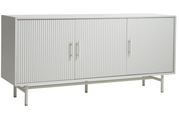 Šedá lakovaná komoda Unique Furniture Palma 160 x 45 cm  - Výška75 cm- Šířka 160 cm