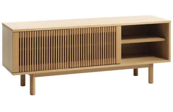 Dubový TV stolek Unique Furniture Tiber 143 x 40 cm  - Výška55 cm- Šířka 143 cm